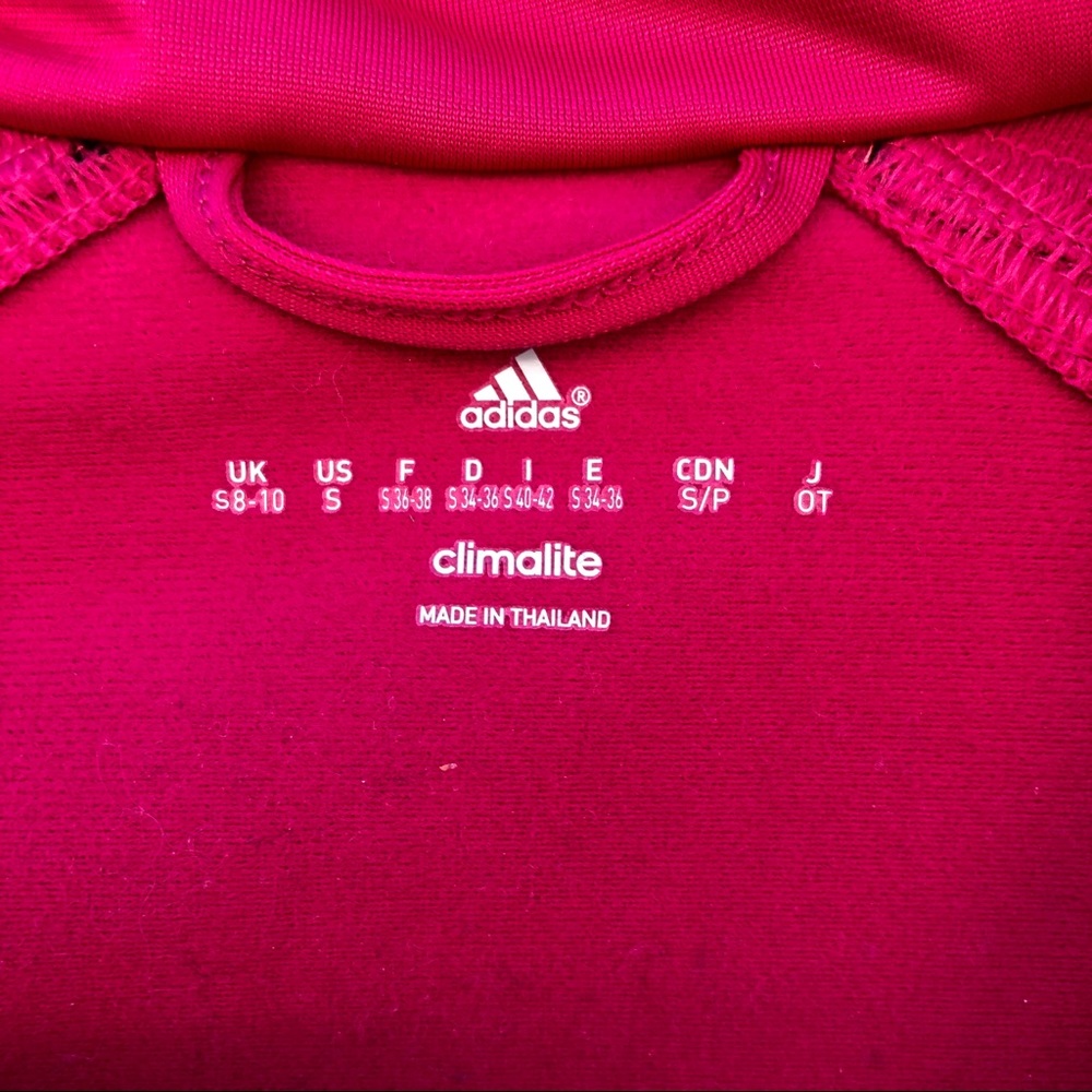 Pink Adidas Zip Front Track Jacket Small - Picture 6 of 8